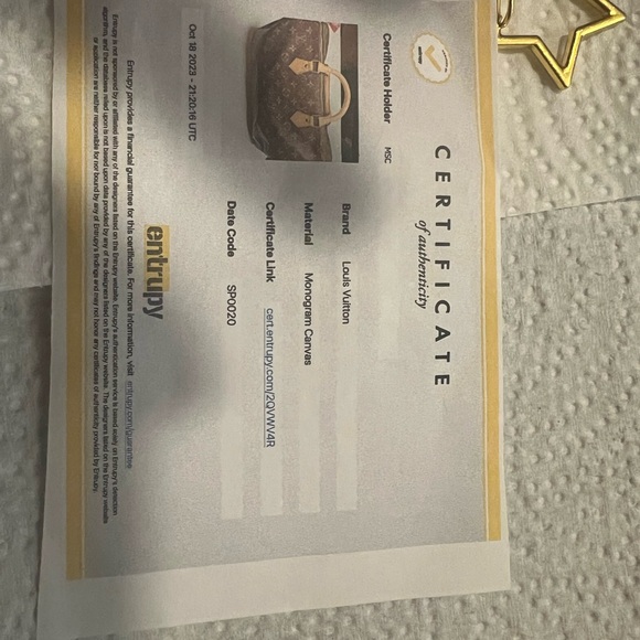 Up Cycled Louis Vuitton Keychain Or Bag Charm W/COA - Picture 5 of 5